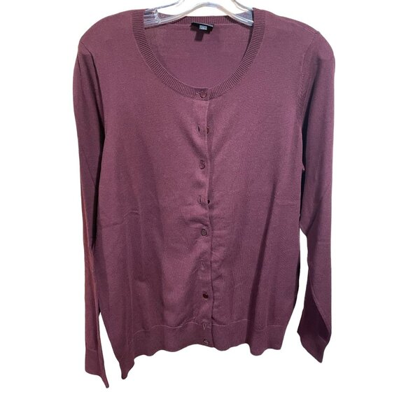 Talbots Deep Maroon Purple button down‎ Pima Cotton Long Sleeve - Picture 1 of 4